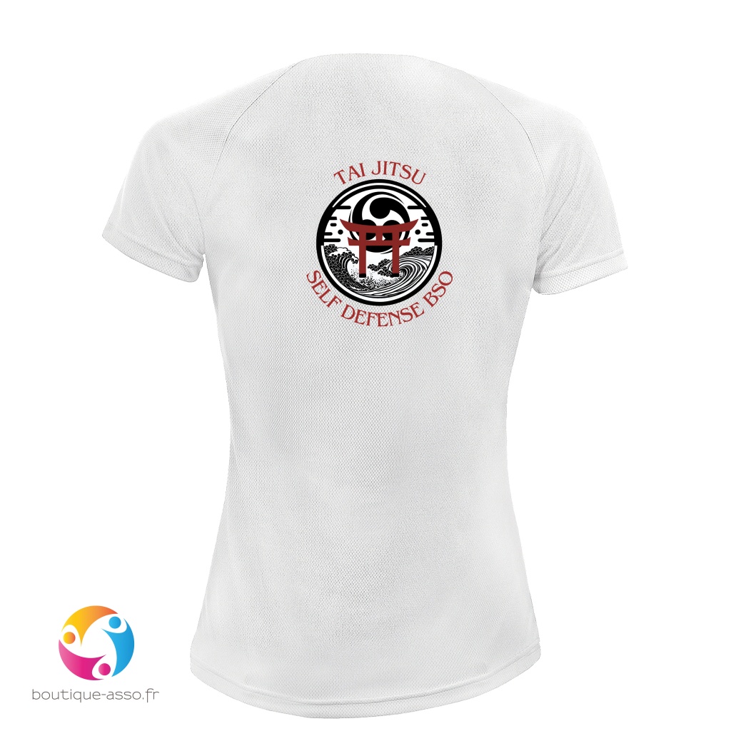 tee-shirt sport femme - Tai Jitsu Self Defense BSO