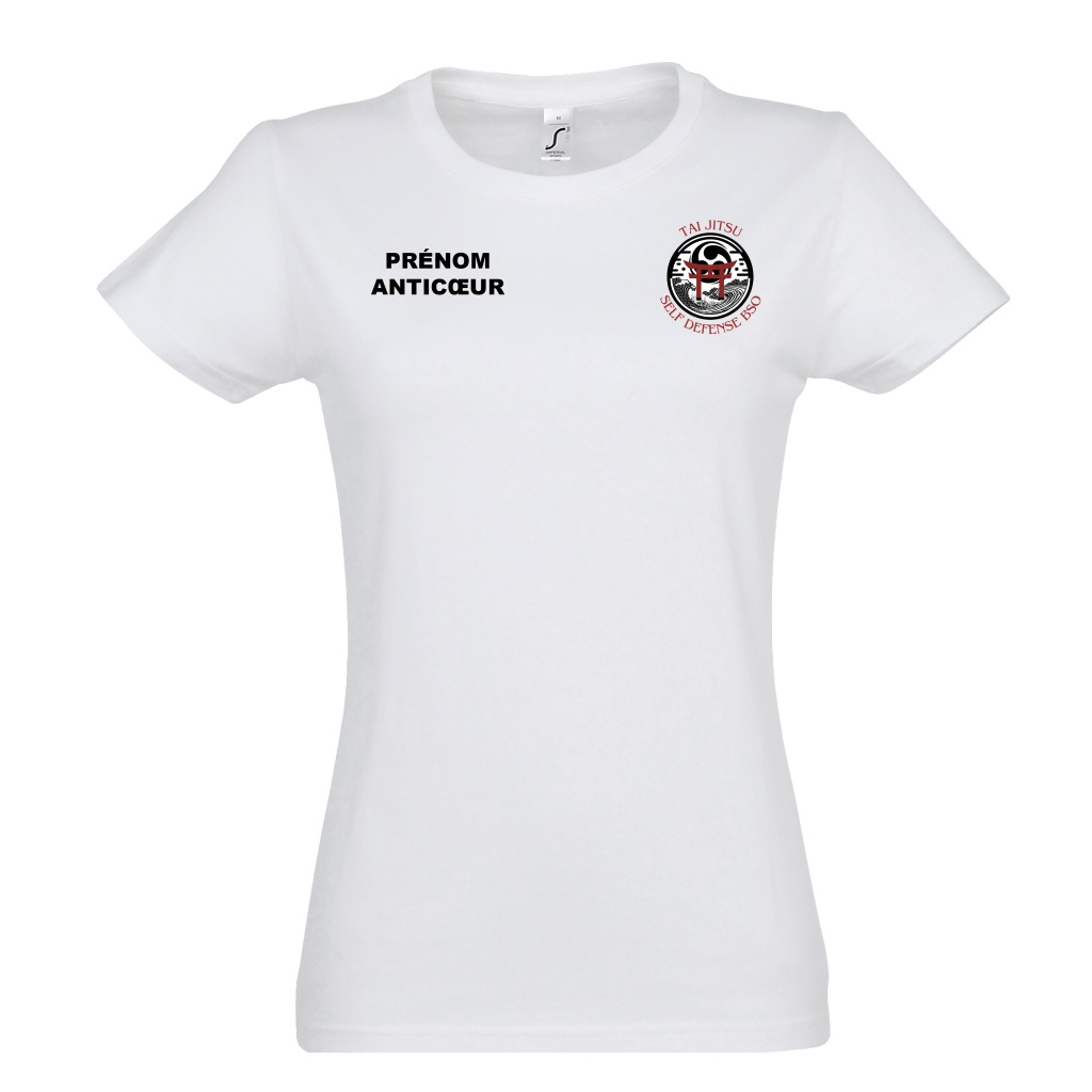 tee-shirt femme coton - Tai Jitsu Self Defense BSO