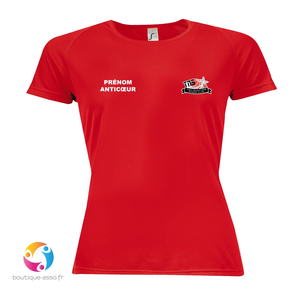 tee-shirt sport femme - TNS Basket Club