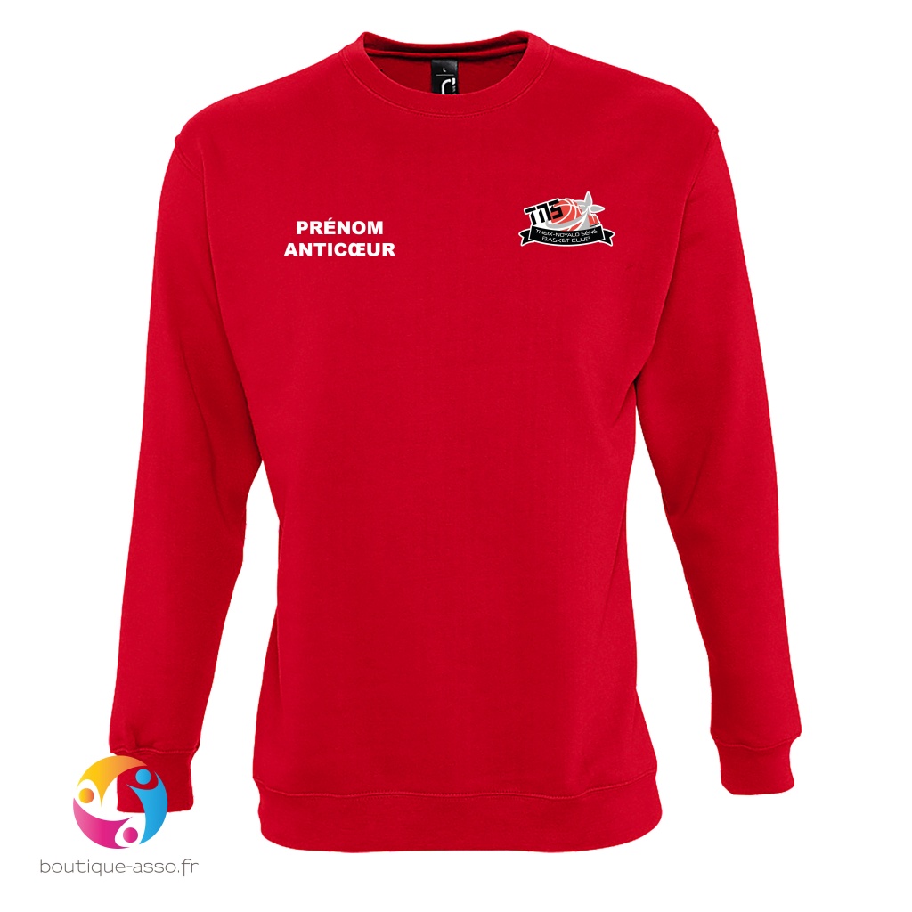 sweat-shirt unisexe col rond - TNS Basket Club