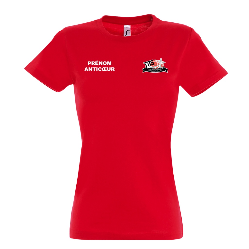 tee-shirt femme coton - TNS Basket Club