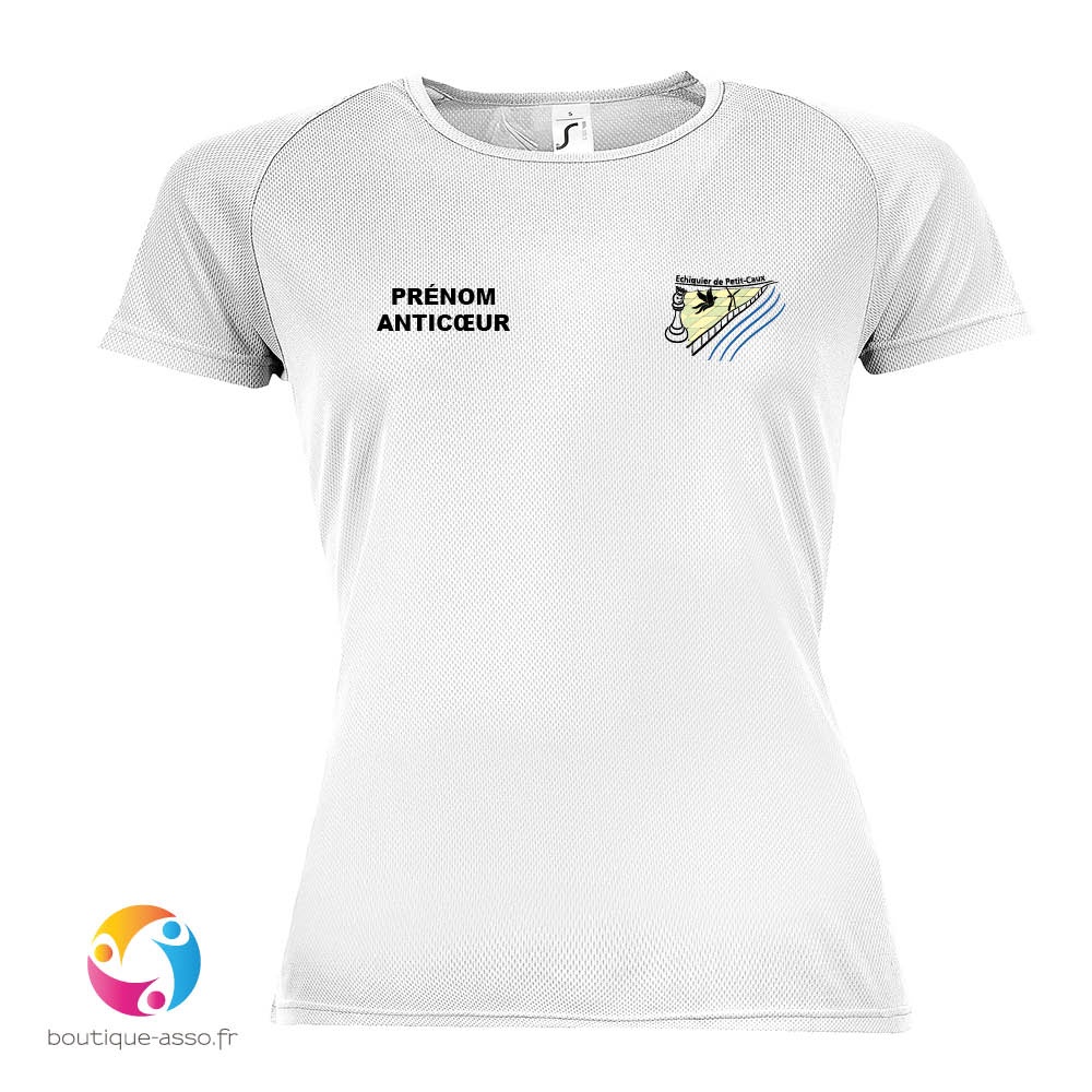 tee-shirt sport femme - Echiquier de Petit-Caux