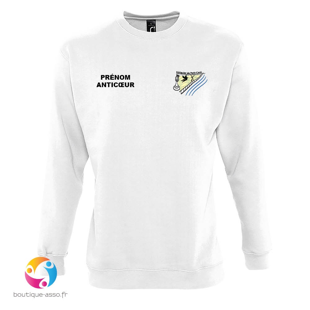 sweat-shirt unisexe col rond - Echiquier de Petit-Caux