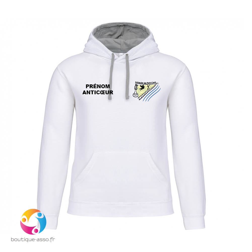 Sweat capuche homme - Echiquier de Petit-Caux